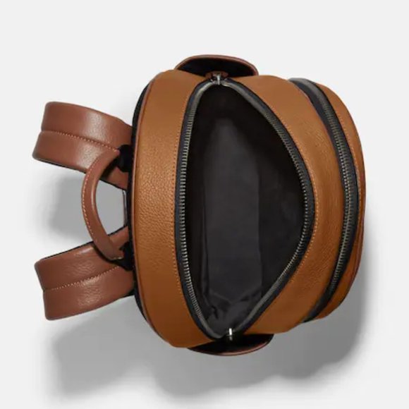 COACH Leather Backpack Unisex Large - Picture 4 of 16